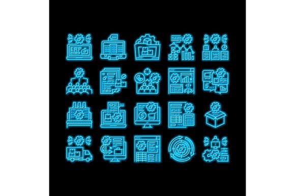 Download Erp Enterprise Resource Planning Neon - Premium Bundle
